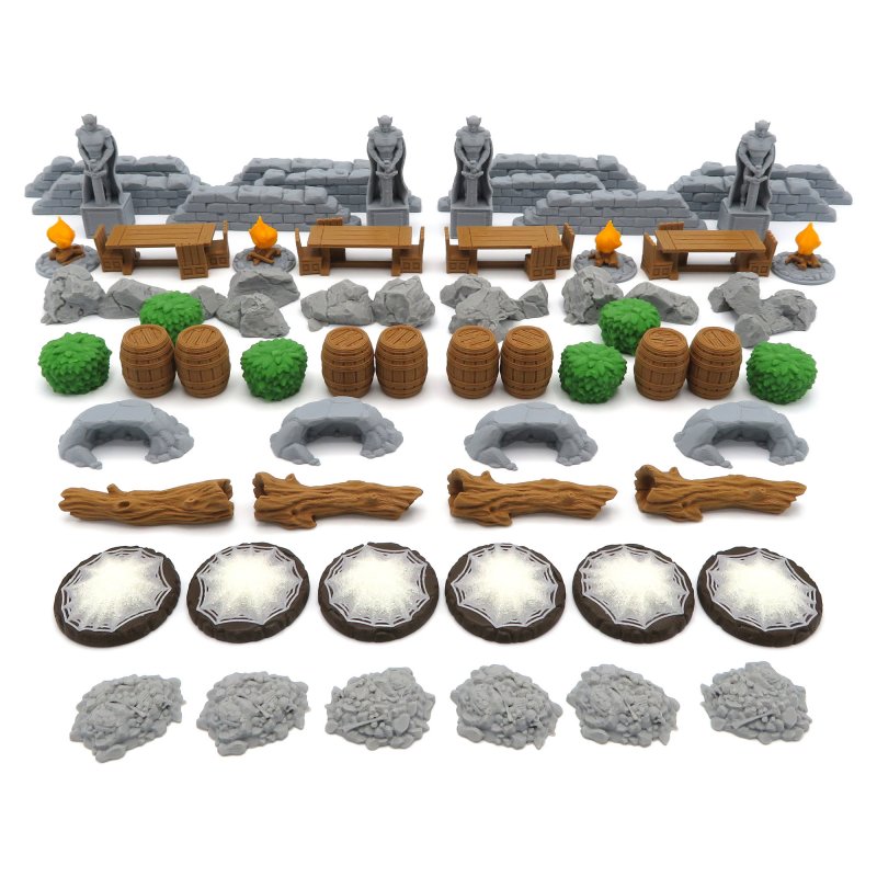 Scenery Pack for Journeys in Middle Earth and Shadowed Paths Expansion (LOTR) - 62 Pieces