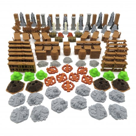 Full Scenery Pack for Jaws of the Lion - Gloomhaven - 114 Pieces