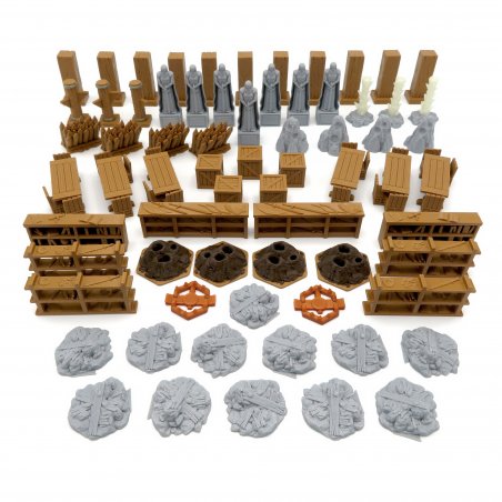 Scenery Update Pack for Gloomhaven to Jaws of the Lion - 69 Pieces