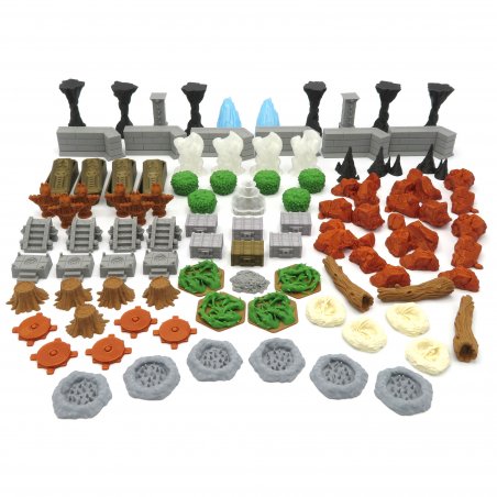 Scenery Update Pack for Jaws of the Lion To Gloomhaven - 94 Pieces