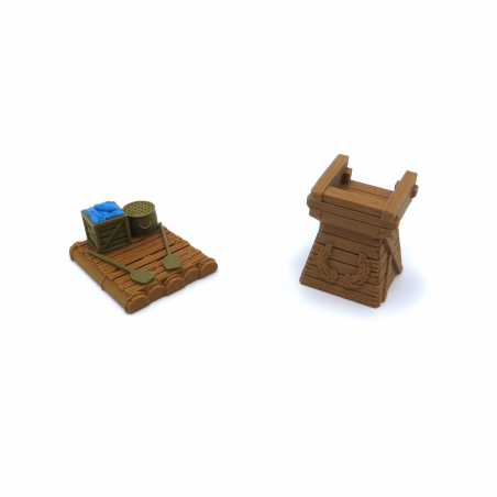 Ferry & Tower Tokens for Root - 2 Pieces