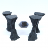 Rock Columns for Gloomhaven - 6 pieces