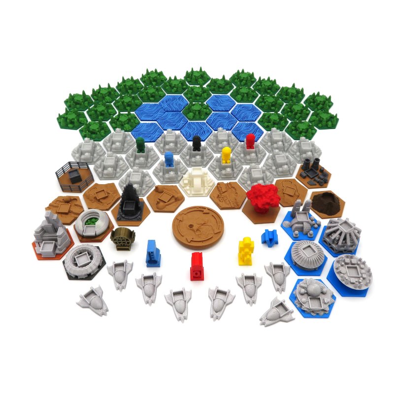 Full upgrade kit with expansions for Terraforming Mars - 87 pieces