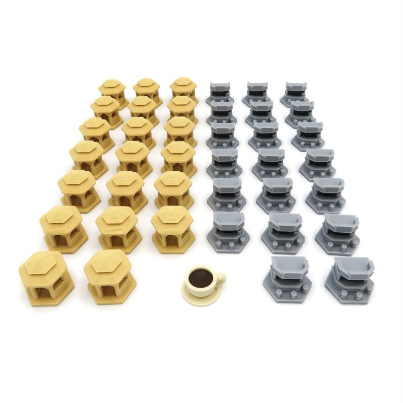3D Printed Upgrade Kit for Ark Nova (41 pieces) - expected to ship in early June 2022