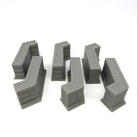 Wall Sections for Gloomhaven - 6 pieces