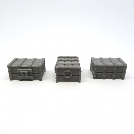 Numbered Treasure Chests for Gloomhaven - 5 pieces