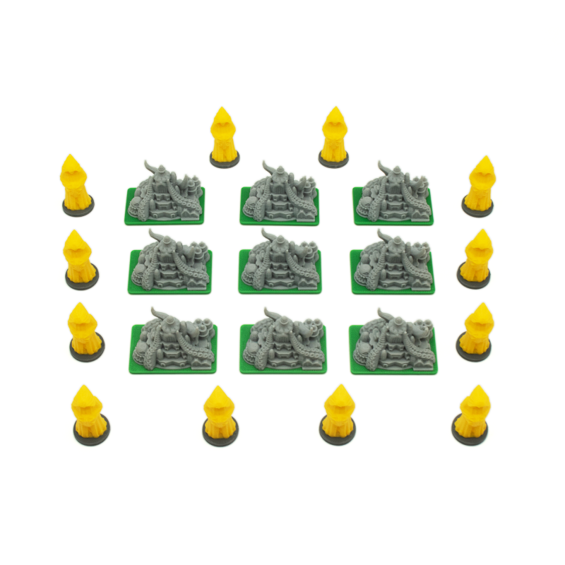 3D Printed Elder Ones Tokens for Cthulhu: Death May Die (21 pieces)