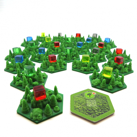 Forest Tiles for Terraforming Mars - 25 pieces