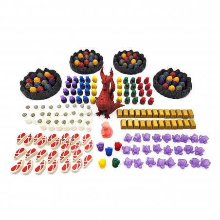 Set de componentes de mejora para el juego de mesa Wyrmspan. Accesorio con 206 piezas 3D