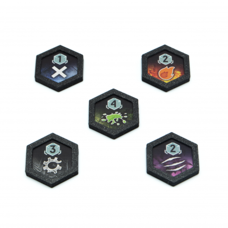 Exploration Token Shields / Protectors for Nemesis & Nemesis: Lockdown - 30 Pieces
