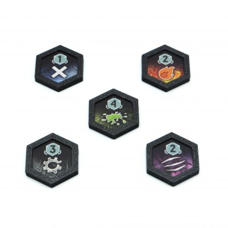 Fundas Protectoras de Tokens de Exploración para Nemesis & Nemesis: Lockdown: 30 Piezas