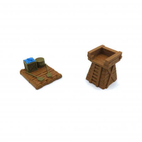 Torre y Ferry para Root. Tokens para juegos de mesa