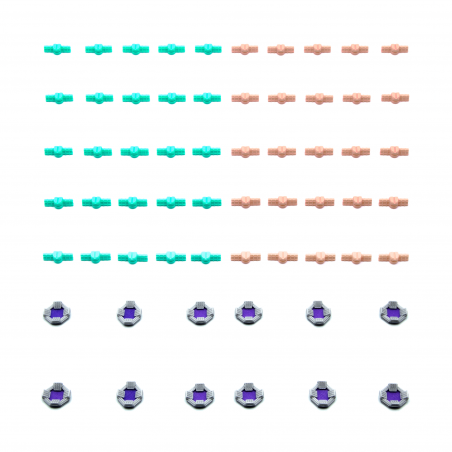 Action Tokens and Satellites for Gaia Project: The Lost Fleet extension. Board game accessories, tokens and parts.