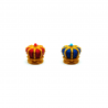 3D Crown tokens for Splendor Duel board game. Detailed crown miniatures in red and blue