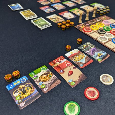 Tokens de coronas para Splendor Duel, con los colores de cada jugador. Accesorio para juego.