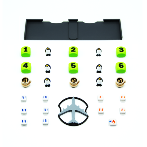 Upgrade accessory for Sky Team board game and Turbulence expansion. Switch tokens, markers, tracks holder and other components.