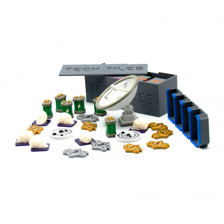 Accesorio de mejora para el juego de mesa SETI. Tokens 3D, miniaturas y componentes