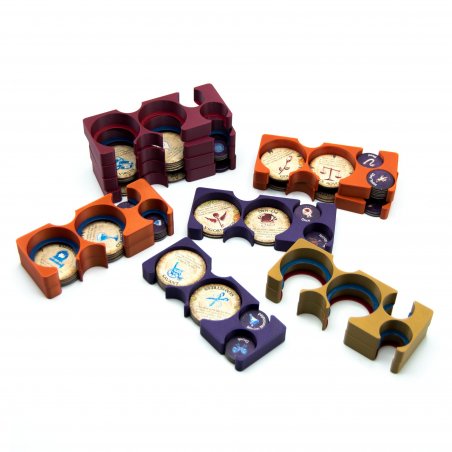 Set de insertos compatibles con las cajas de script de Blood on the Clocktower. Mejora para juego de mesa
