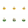 Tokens de animales imprimidos en 3D para el juego de mesa Harmonies