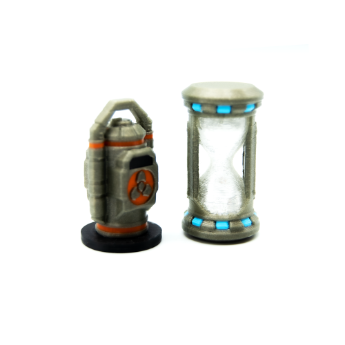 Round Marker & Autodestruct token for Nemesis Retaliation