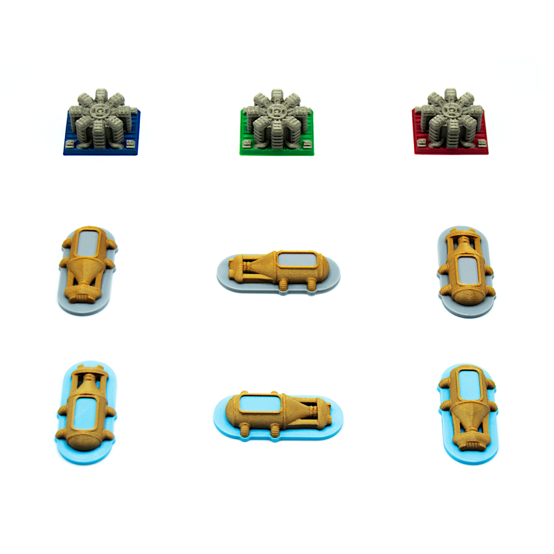 Life support tokens for Nemesis: Retaliation board game.