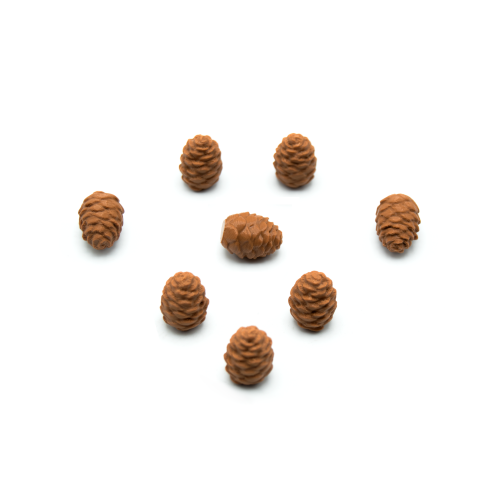 Pine cone tokens compatible with Cascadia Landmarks Expansion - set of 15 pieces