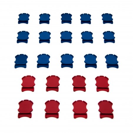 Set of 23 token trays for Blood on the clocktower. 2 different colors: blue for good and red for evil team