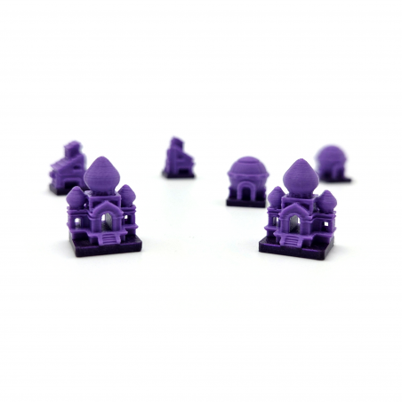 Monument 3D miniatures for the board game Recall