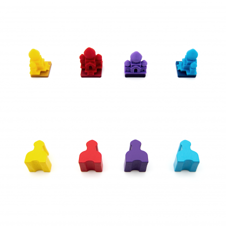 Deluxe building pieces compatible with the board game Recall