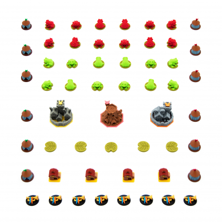 Accesorio completo de mejora para Root The Homeland Expansion - 56 tokens 3D a todo color