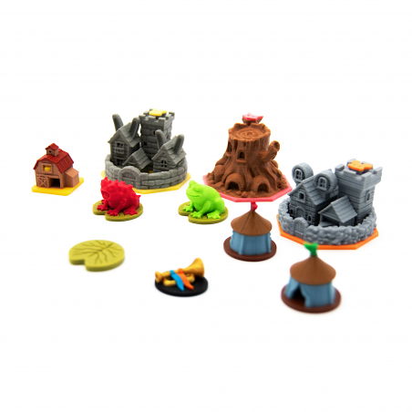 Upgrade accessory compatible with the board game Root The Homeland Expansion, set of 56 pieces