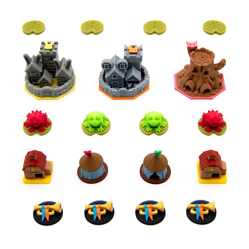 Upgrade Kit for The Homeland Expansion - Root. 55 detailed 3D tokens