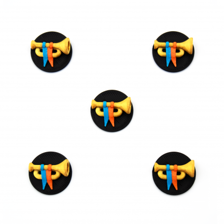 Tokens 3D multicolor de Acclaim / Reconocimiento compatibles con la expansión The Homeland de Root