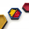 Board game trays with 2 section dividers. Personalized gaming token holder.