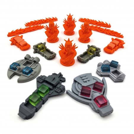 Pack de Mejora para Voidfall - Miniaturas 3D de Naves y Voidborn - 116 Piezas Deluxe