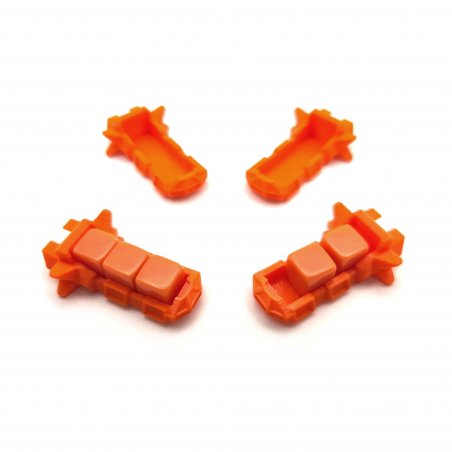 Corrupted corvette miniatures compatible with Voidfall board game. Upgrade set with 116 3D pieces.