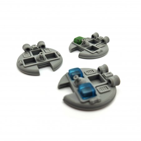 Sentry miniatures compatible with Voidfall board game. Upgrade set with 116 3D pieces.
