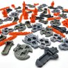 Set of fleet spaceship 3D pieces and Voidborn miniatures compatible with the board game Voidfall