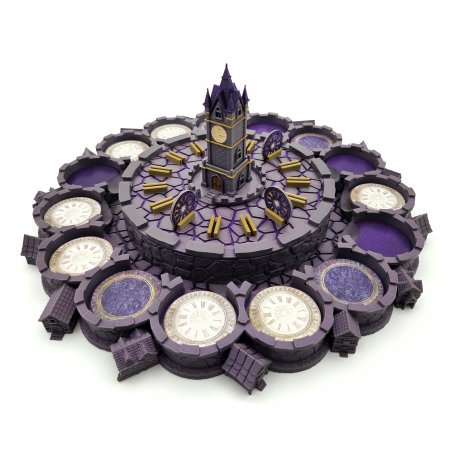 Plaza del Pueblo para Blood on the Clocktower utilizando las fichas de vida originales para indicar jugadores vivos y muertos