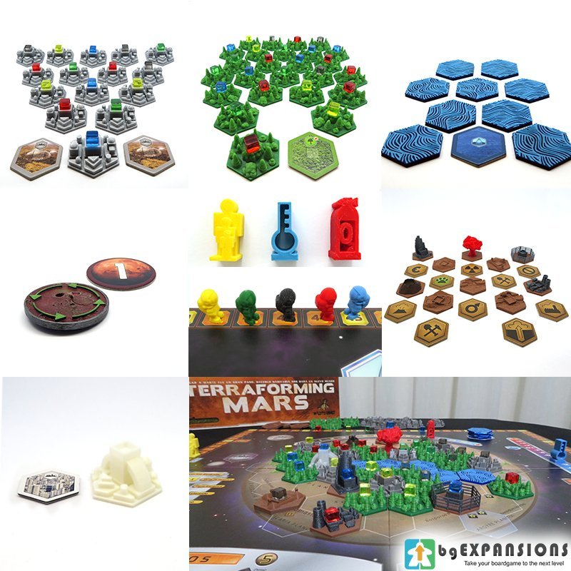 Upgrade kit for Terraforming Mars - 69 Pieces. Board game accessories