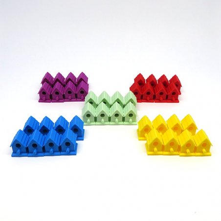 Birdhouse tokens for Wingspan - 40 pieces
