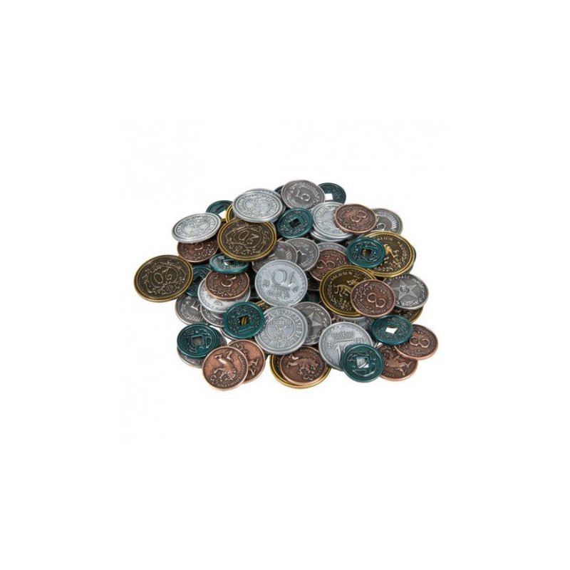 Monedas metálicas para Scythe - 80 monedas